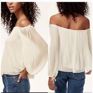 Wilfred Talence Off The Shoulder Top Blouse Mauve